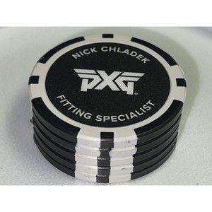 PXG  |  Nick Chladek  |  Golf  Ball Marker |  Poker Chip 1.5”  |  Lot Of 5